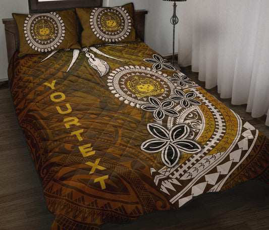 Samoa Custom Personalised Quilt Bed Sets - Polynesian Boar Tusk