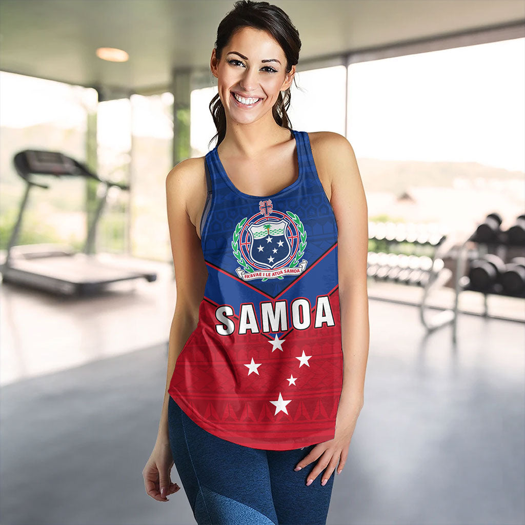 Samoa Women Tank Custom Polynesian Tribal Sport Style