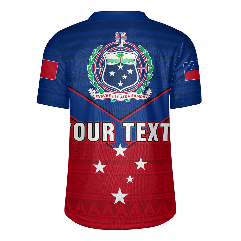Samoa Rugby Jersey Custom Polynesian Tribal Sport Style