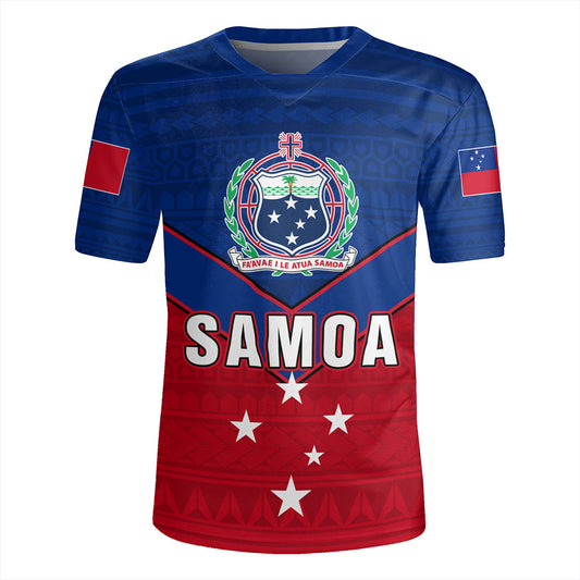 Samoa Rugby Jersey Custom Polynesian Tribal Sport Style