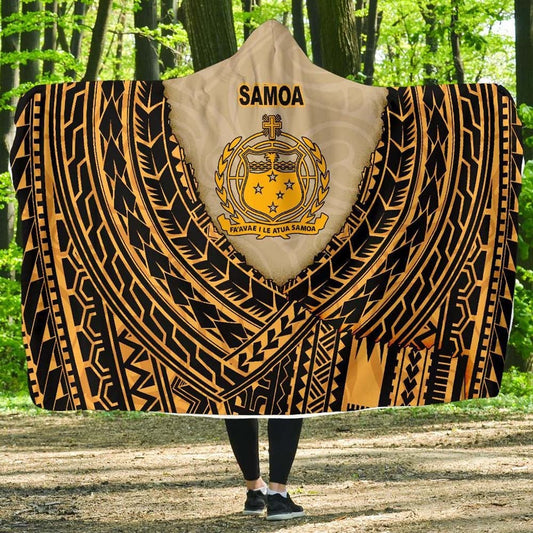 Samoa Economy Hooded Blanket - Polynesian Wild Style