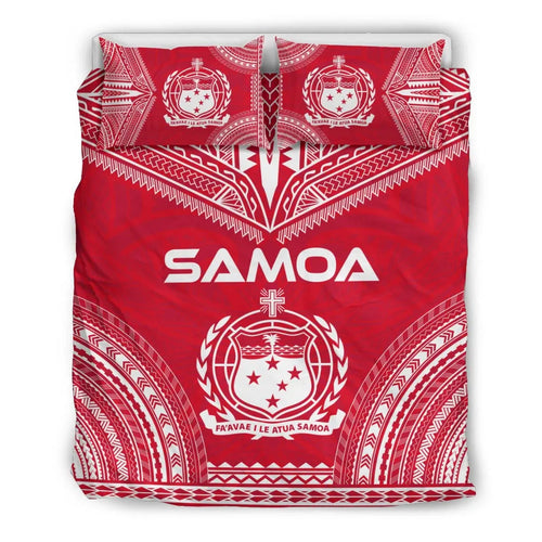 Samoa Flag Polynesian Chief Duvet Cover Set