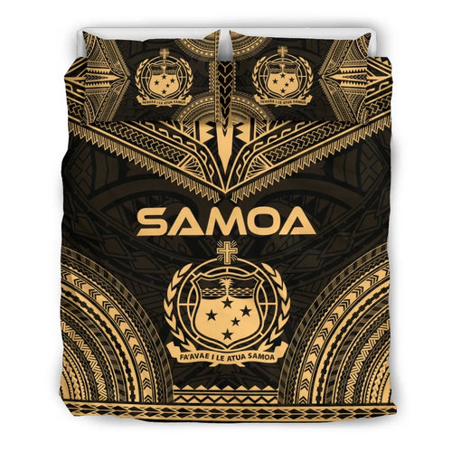 Samoa Polynesian Chief Duvet Cover Set - Gold Version