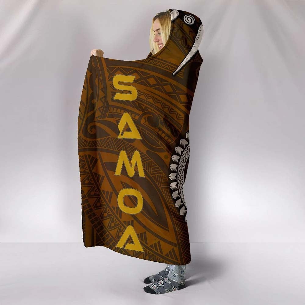 Samoa Hooded Blankets - Polynesian Boar Tusk