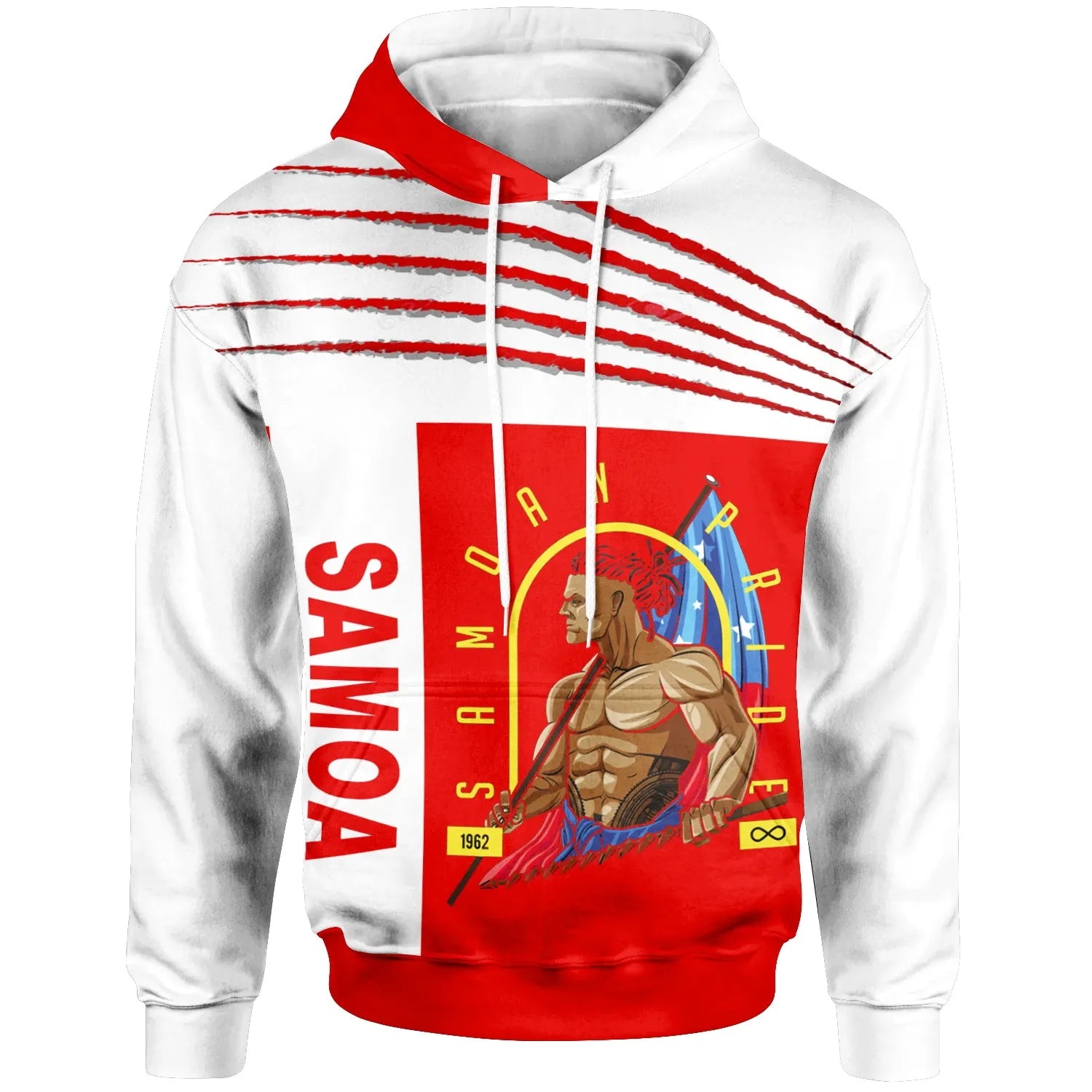 Samoa Hoodie - Samoan Pride Red