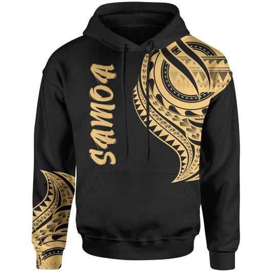 Samoa Hoodie - Samoan Tatau Gold Patterns