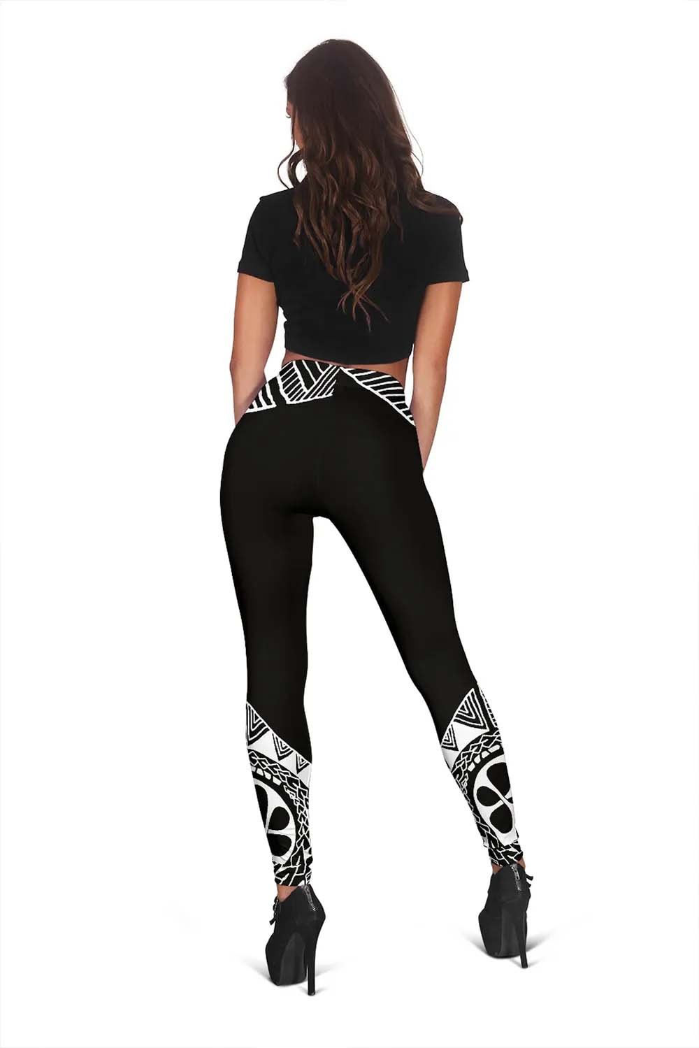 Samoa Legging - Polynesian White Version