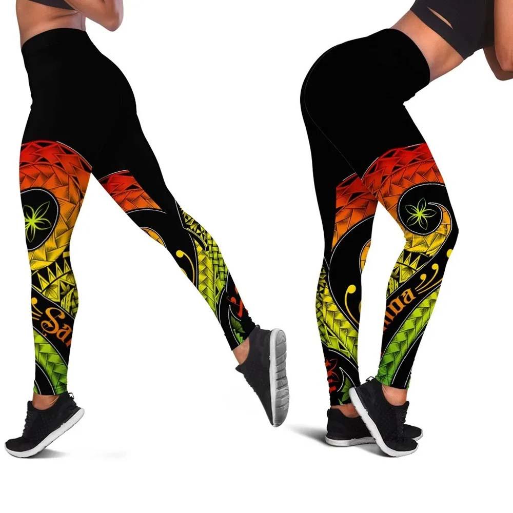 Samoa Legging - Samoa Polynesian Decorative Patterns