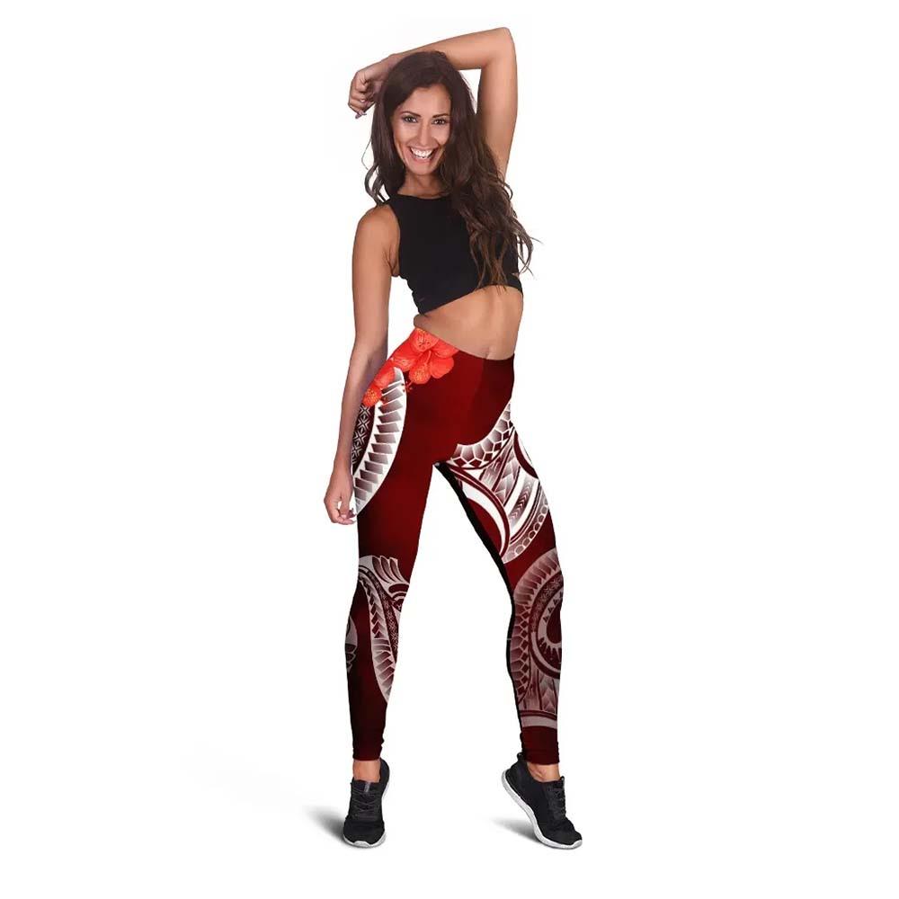 Samoa Legging - Samoa Seal Wave Style (Red)