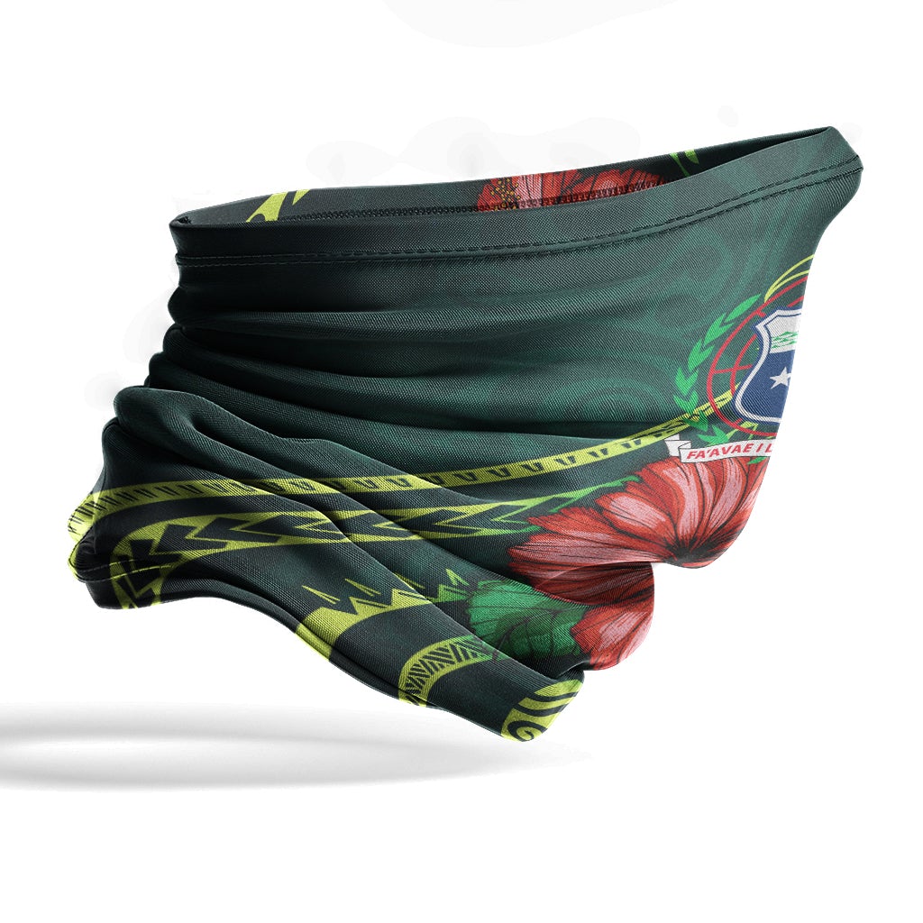 Samoa Neck Gaiter - Hibiscus With Seal