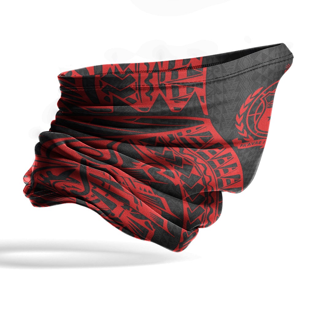 Samoa Neck Gaiter - Polynesian Pattern Red