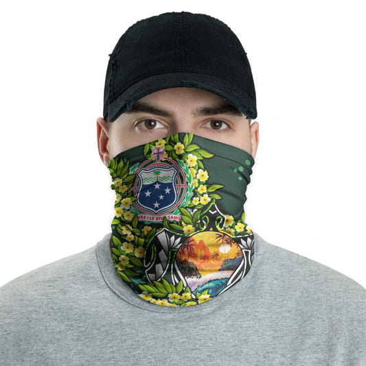 Samoa Neck Gaiter - Ti Leaf Lei Turtle