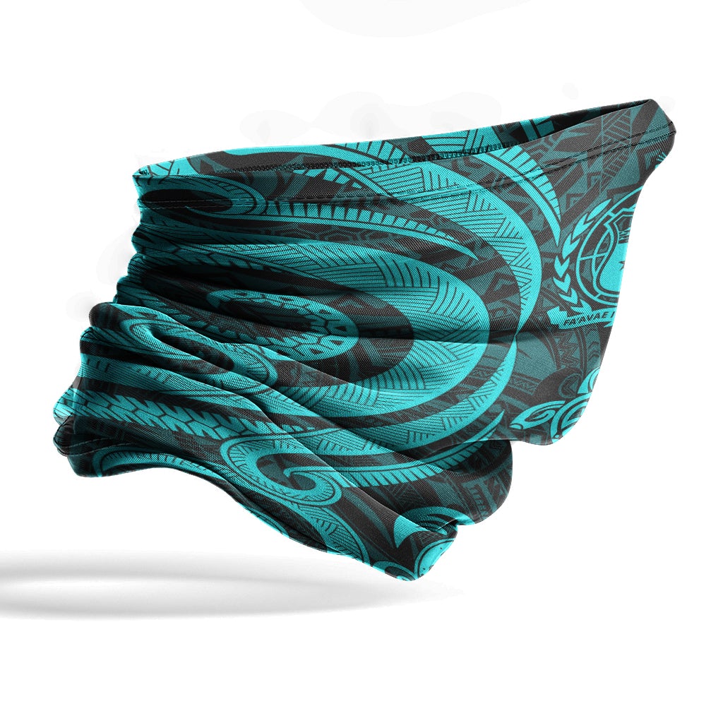 Samoa Neck Gaiter - Turtle Tentacle Turquoise