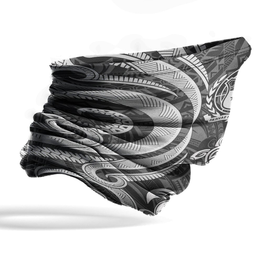 Samoa Neck Gaiter - Turtle Tentacle White