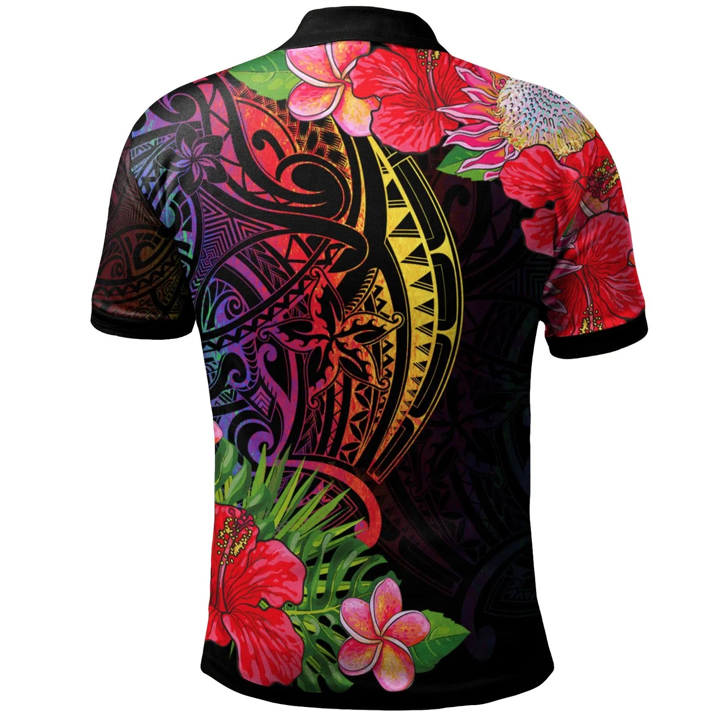Samoa Polo Shirt - Tropical Hippie Style