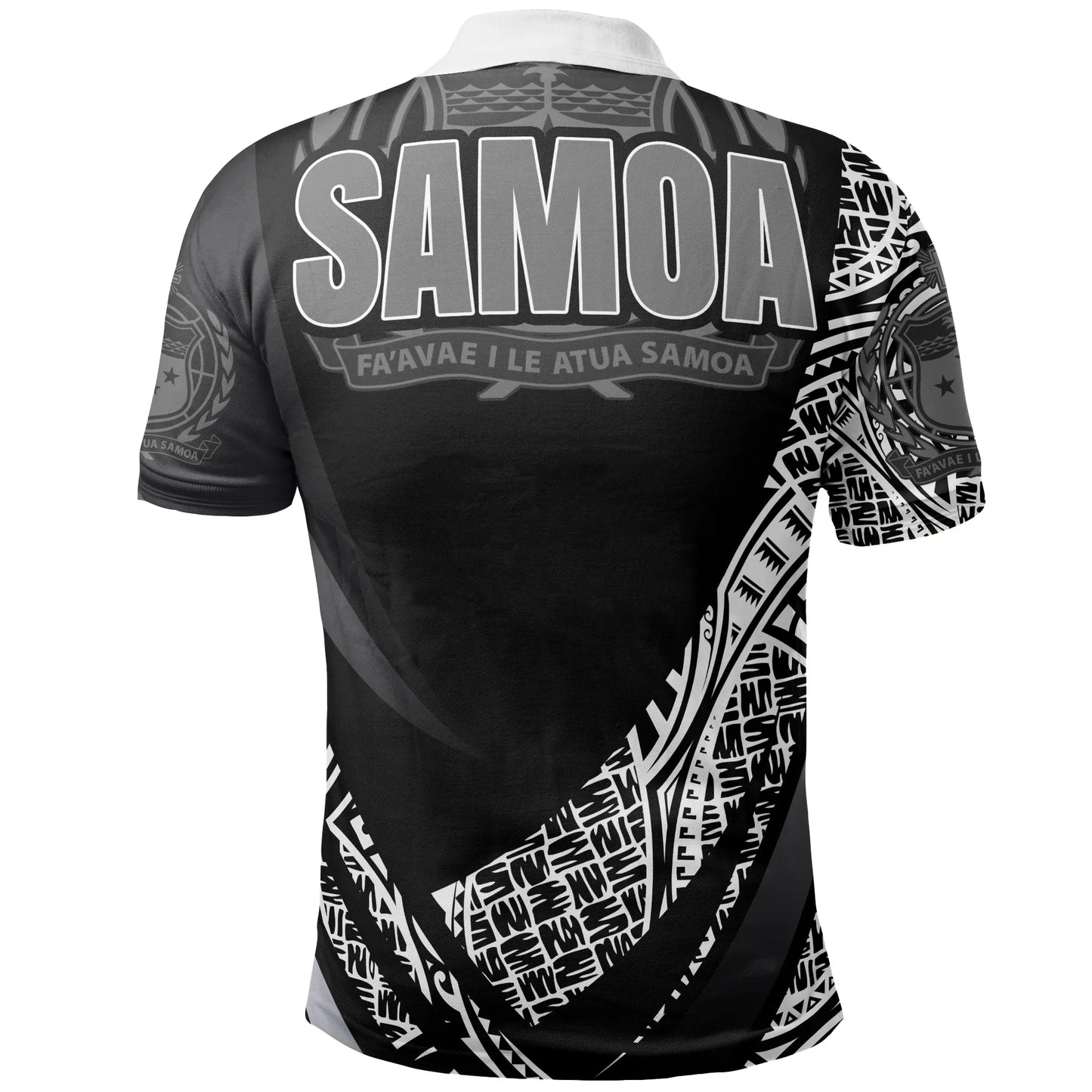 Samoa Polo Shirt - White Polynesian Patterns Sport Style