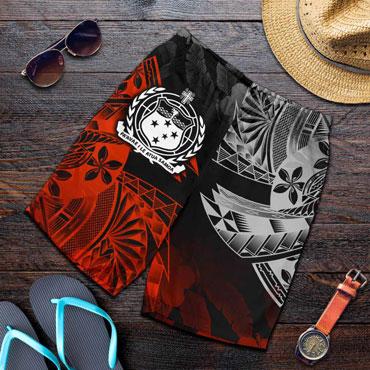 Samoa Polynesian All Over Print Men Shorts - Vintage Polynesian Style