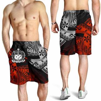 Samoa Polynesian All Over Print Men Shorts - Vintage Polynesian Style