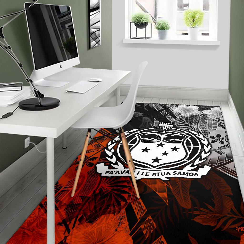 Samoa Polynesian Area Rug - Vintage Polynesian Style