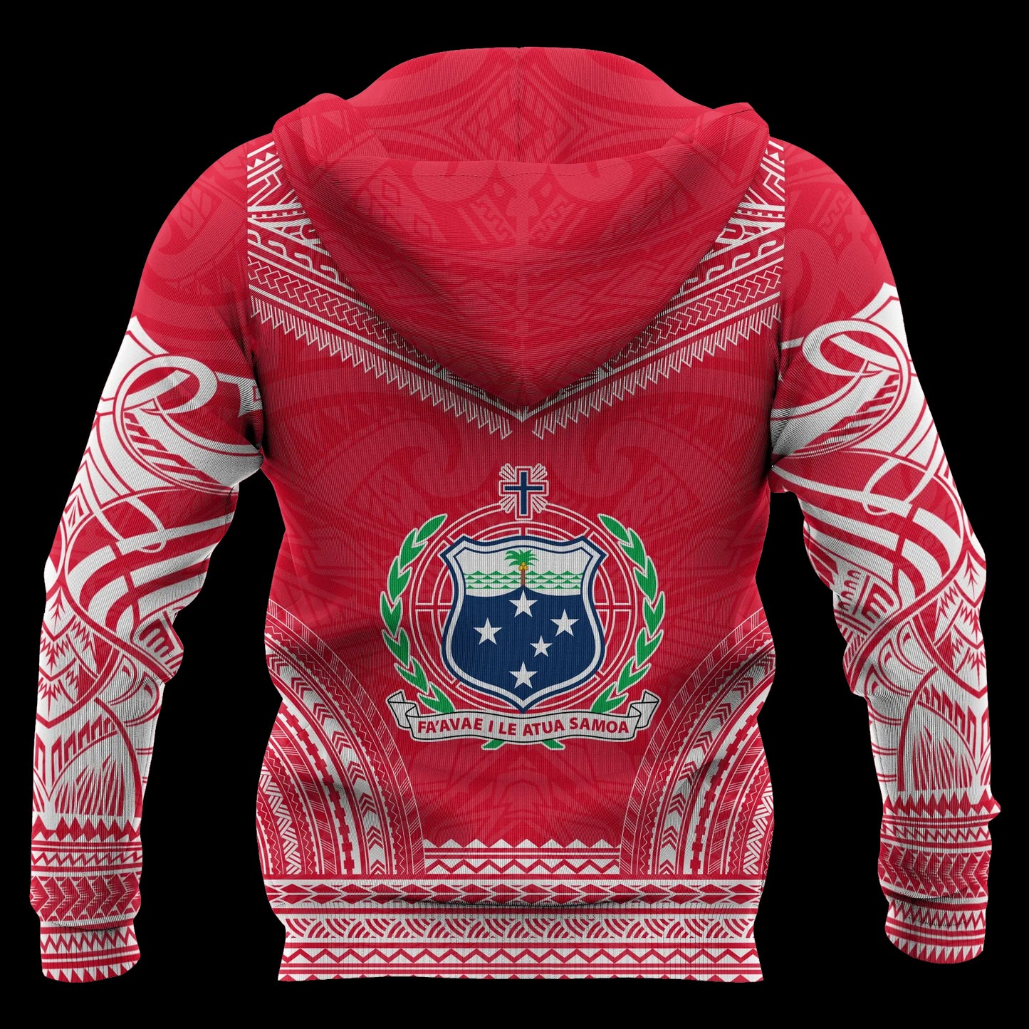 Samoa Polynesian Chief Hoodie - Red Version