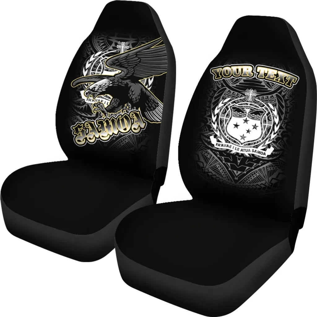 Samoa Polynesian Custom Personalised Car Seat Covers - Samoa Eagle