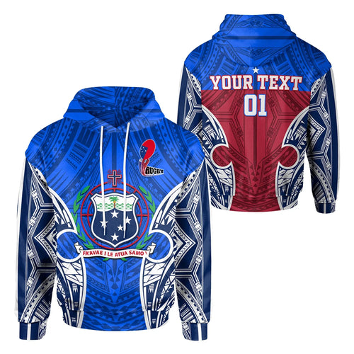 Samoa Polynesian Custom Personalised Hoodie - Manu Samoa Rugby