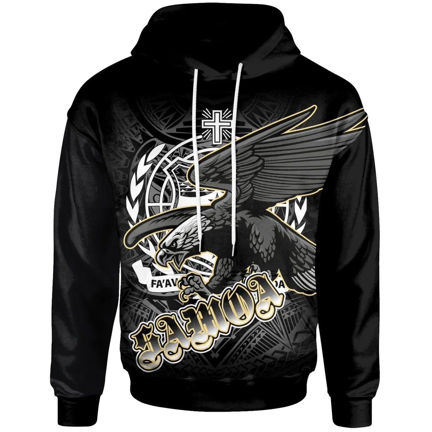 Samoa Polynesian Custom Personalised Hoodie - Samoa Eagle