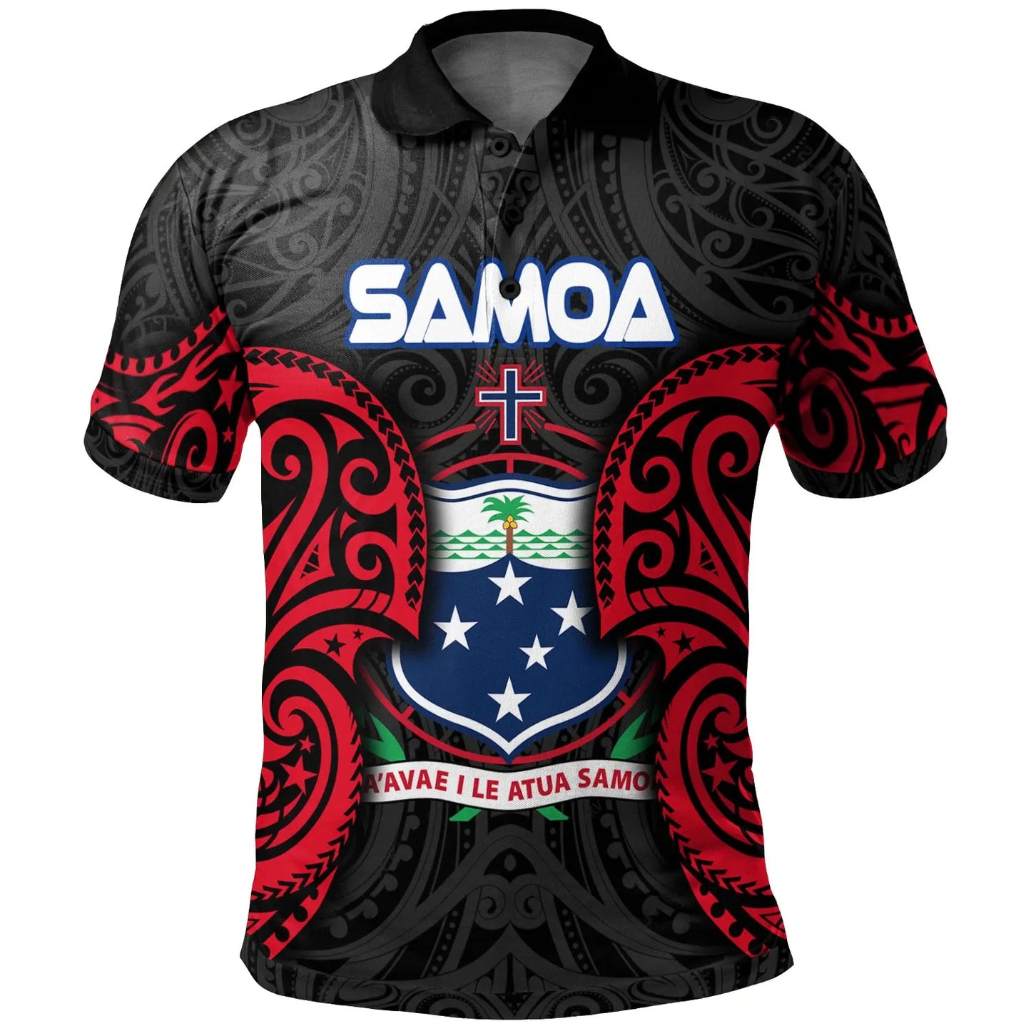 Samoa Polynesian Custom Personalised Polo Shirt - Samoan Spirit