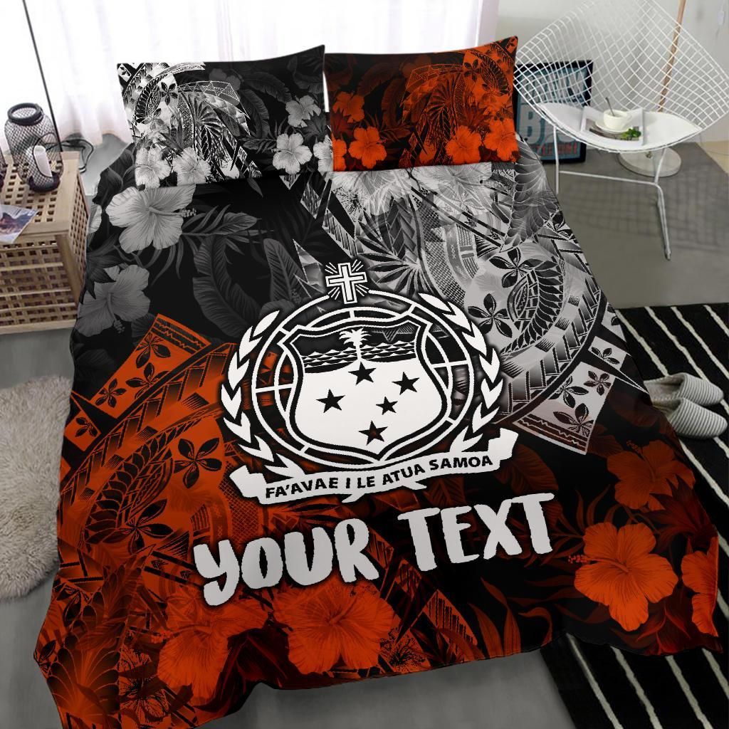 Samoa Polynesian Personalised Bedding Set - Vintage Polynesian Style