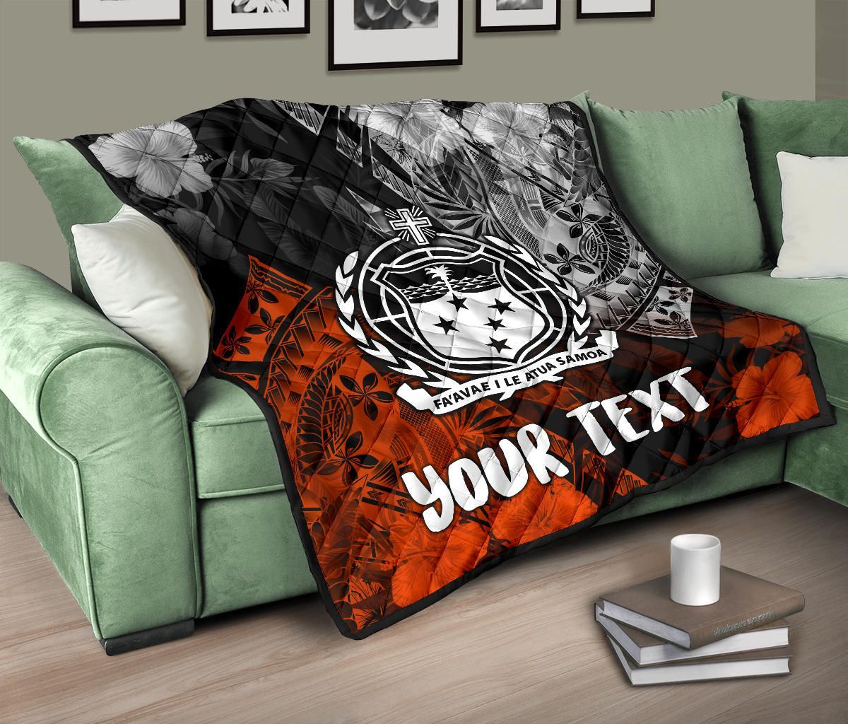 Samoa Polynesian Personalised Premium Quilt - Vinatge Polynesian Style