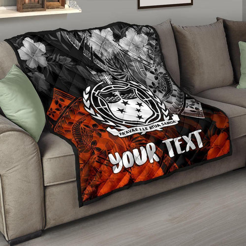 Samoa Polynesian Personalised Premium Quilt - Vinatge Polynesian Style