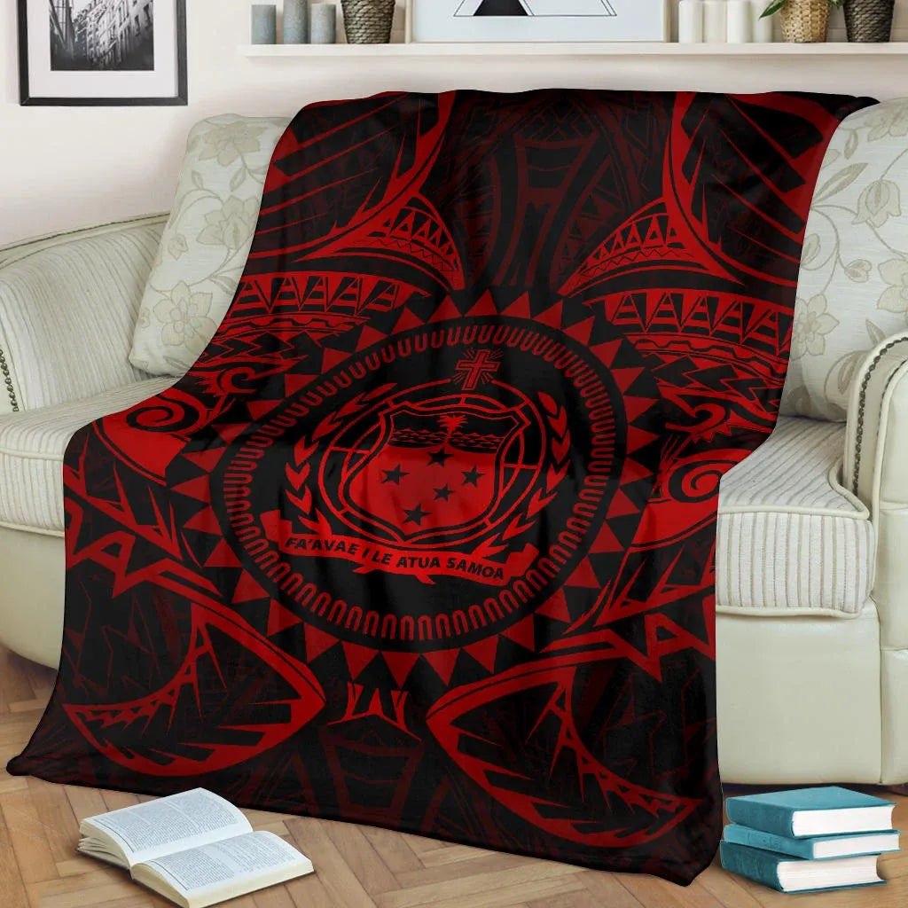 Samoa Polynesian Premium Blanket - Samoa Red Seal