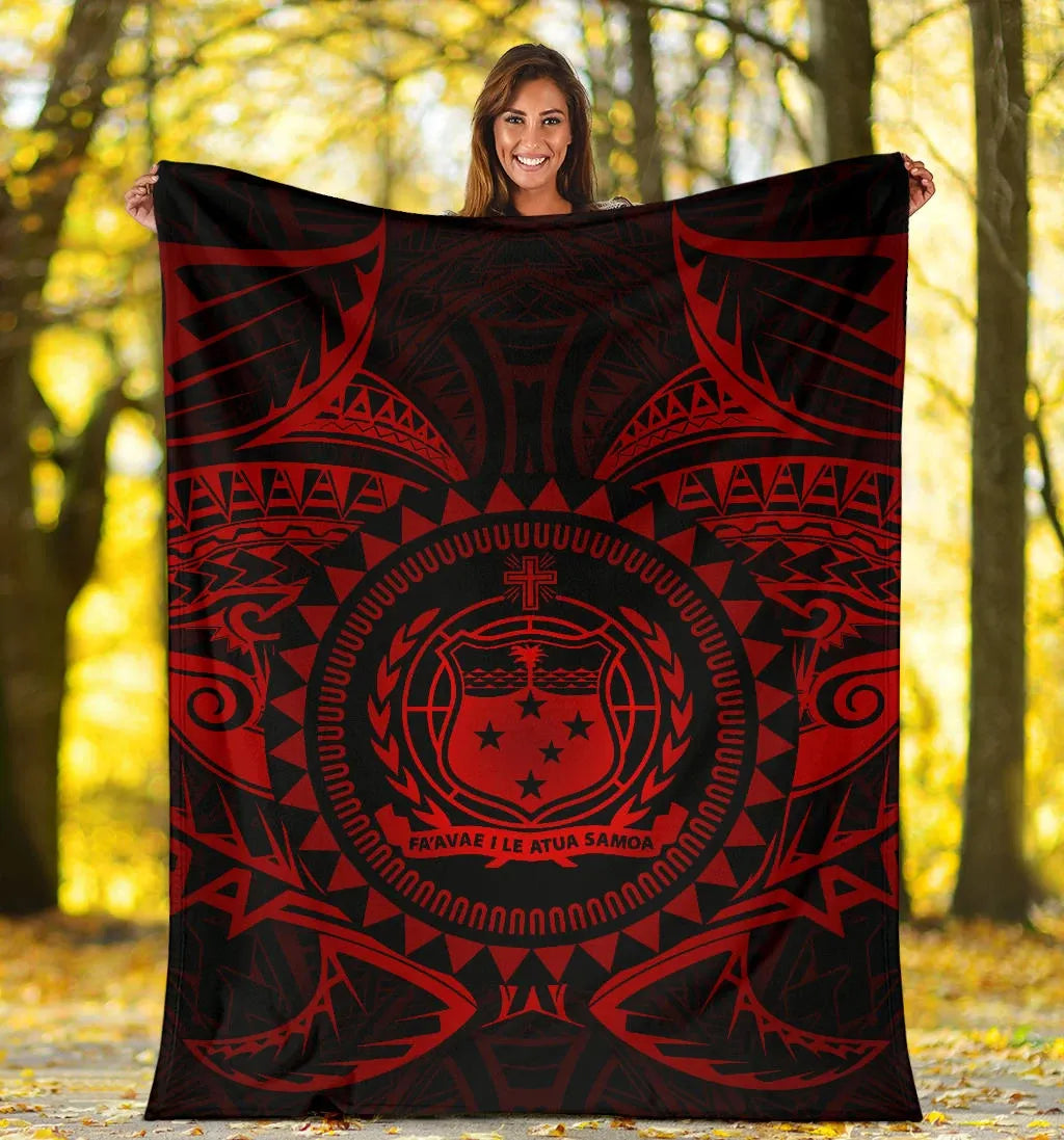 Samoa Polynesian Premium Blanket - Samoa Red Seal