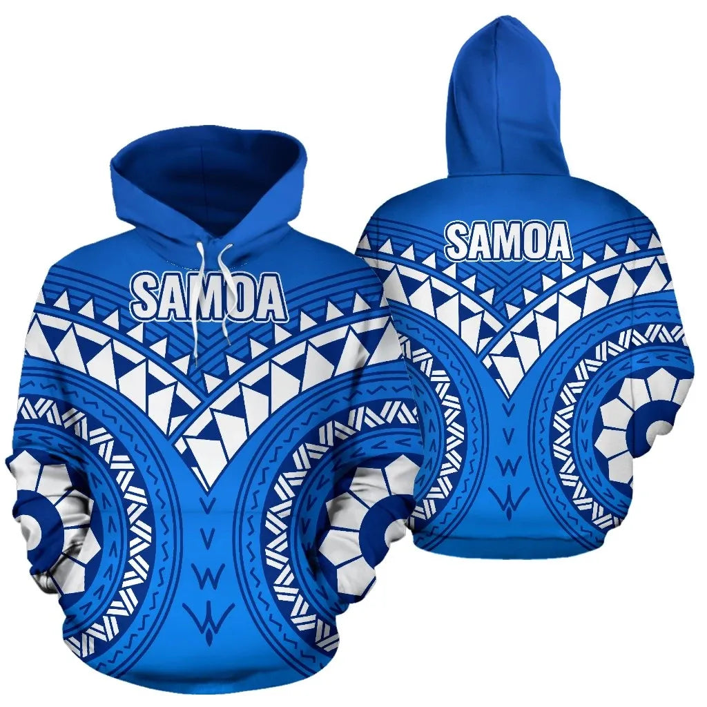 Samoa Polynesian Tribal Pattern All Over Hoodie