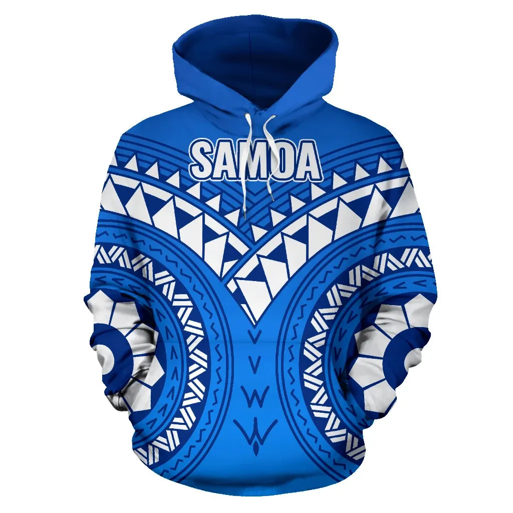 Samoa Polynesian Tribal Pattern All Over Hoodie
