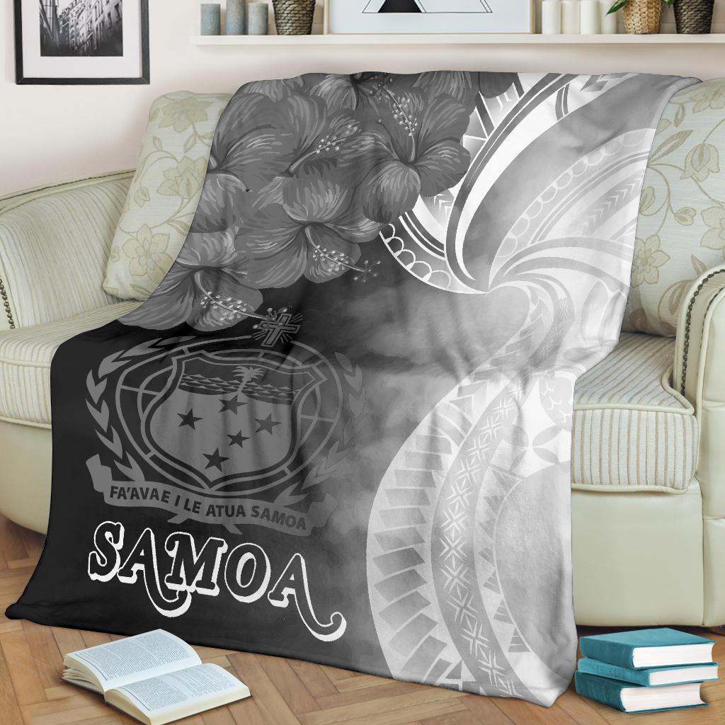Samoa Premium Blanket - Samoa Seal Wave Style (Black)