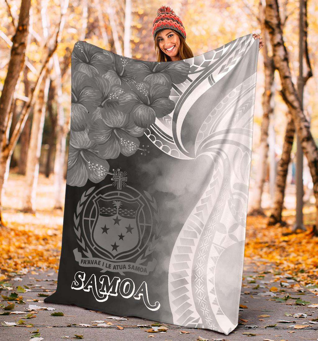 Samoa Premium Blanket - Samoa Seal Wave Style (Black)