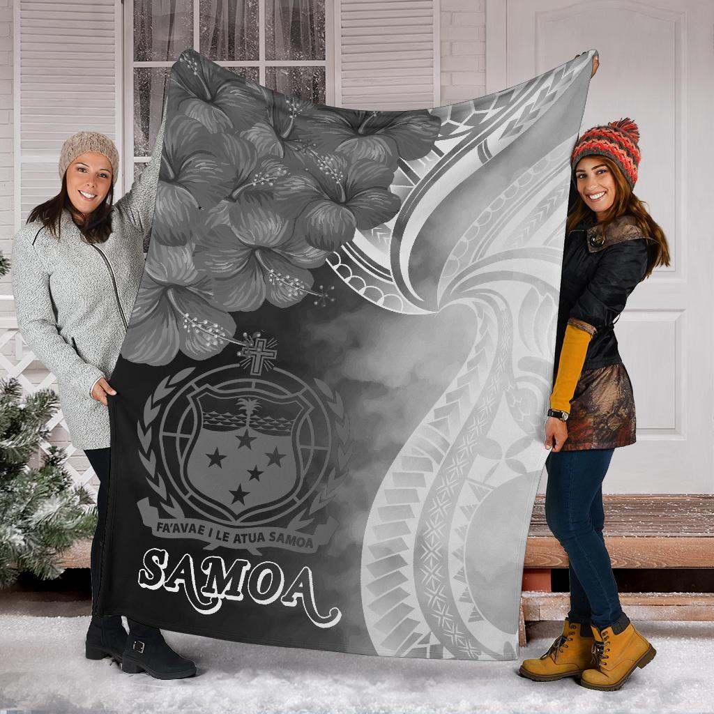 Samoa Premium Blanket - Samoa Seal Wave Style (Black)