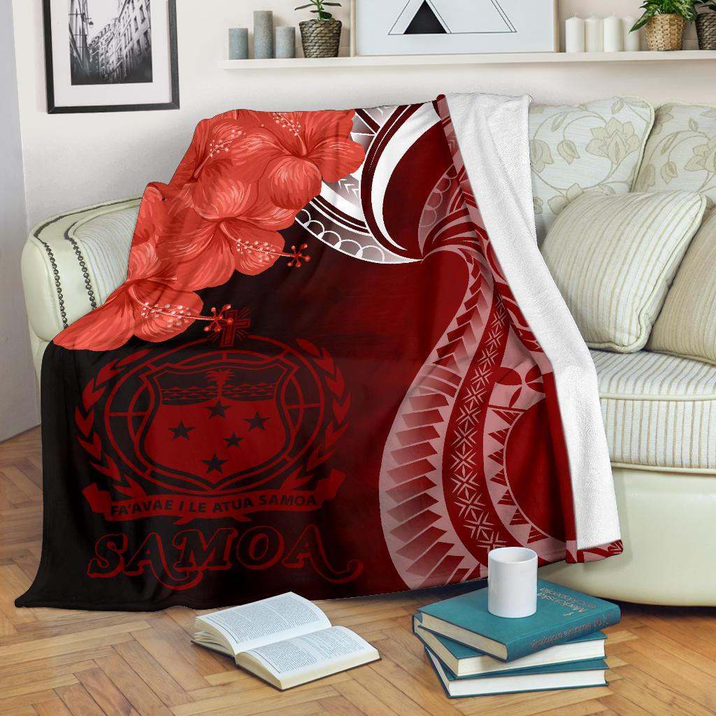 Samoa Premium Blanket - Samoa Seal Wave Style (Red)