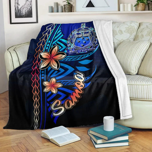 Samoa Premium Blanket - Vintage Tribal Mountain