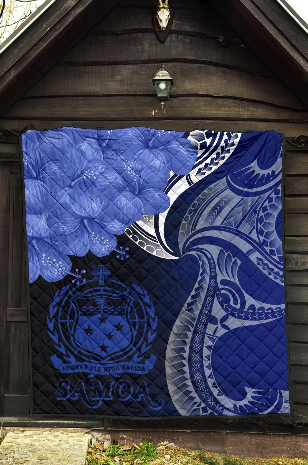 Samoa Premium Quilt - Samoa Seal Wave Style (Blue)