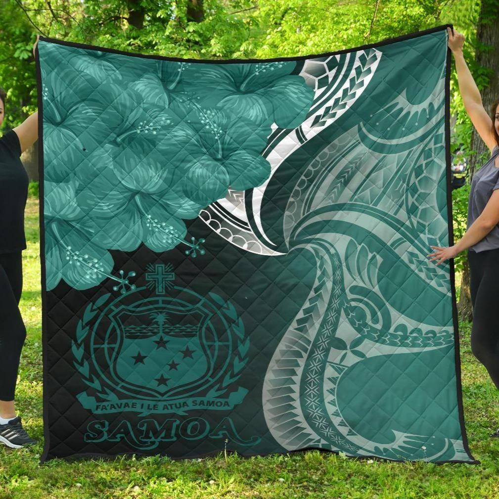 Samoa Premium Quilt - Samoa Seal Wave Style (Green)