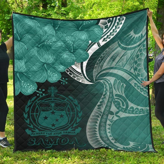 Samoa Premium Quilt - Samoa Seal Wave Style (Green)