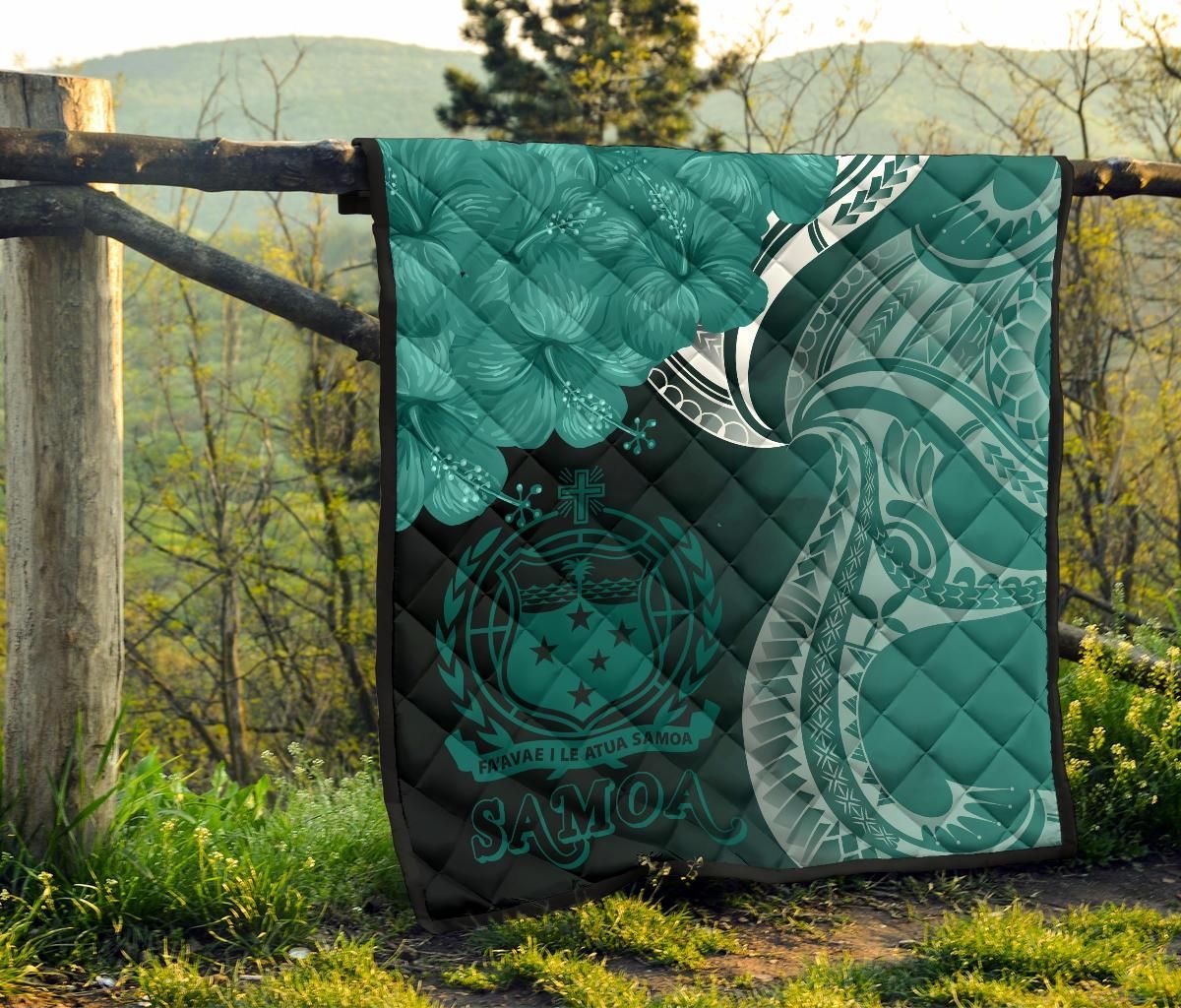 Samoa Premium Quilt - Samoa Seal Wave Style (Green)