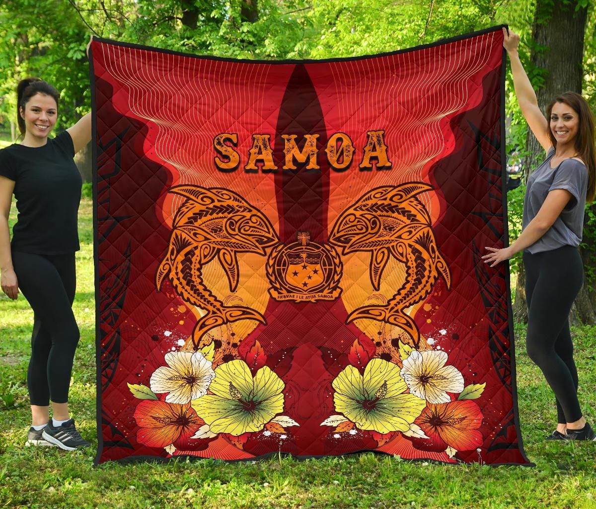 Samoa Premium Quilt - Tribal Tuna Fish