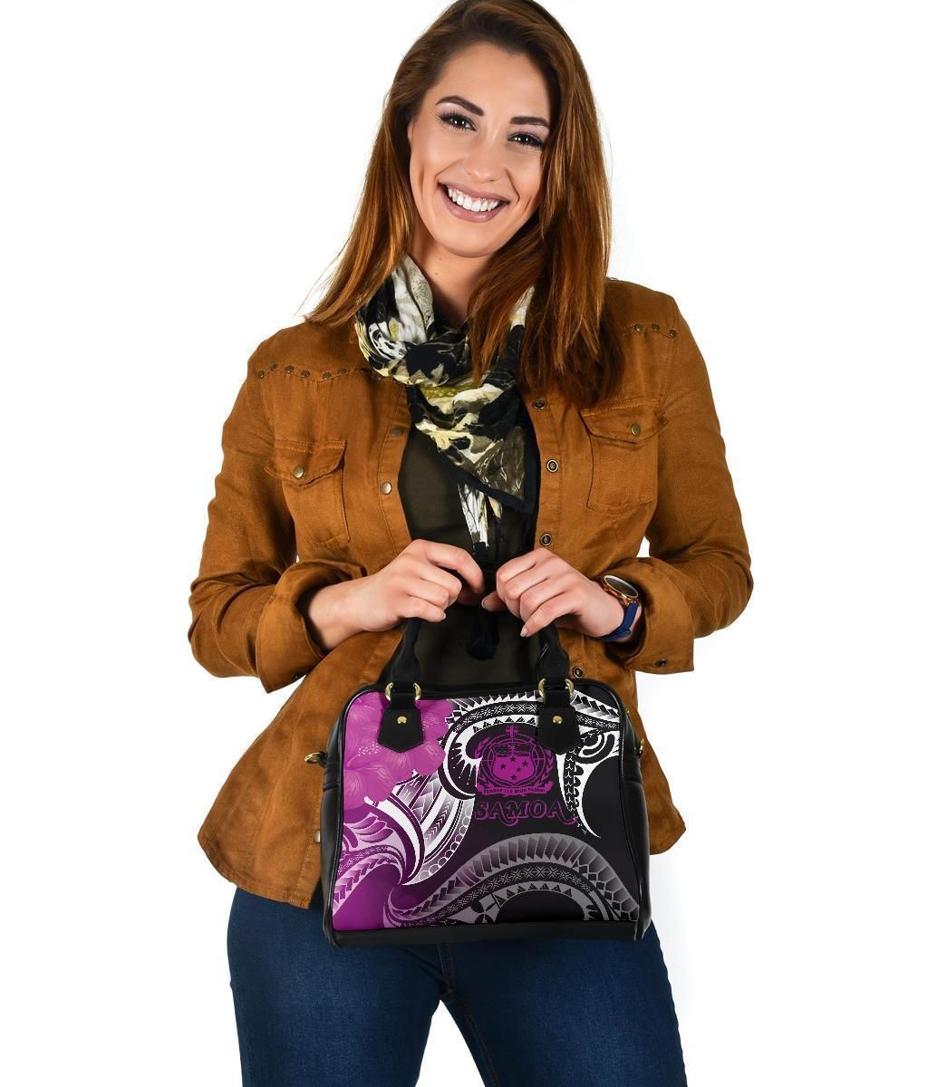 Samoa Shoulder Handbag - Samoa Seal Wave Style (Pink)