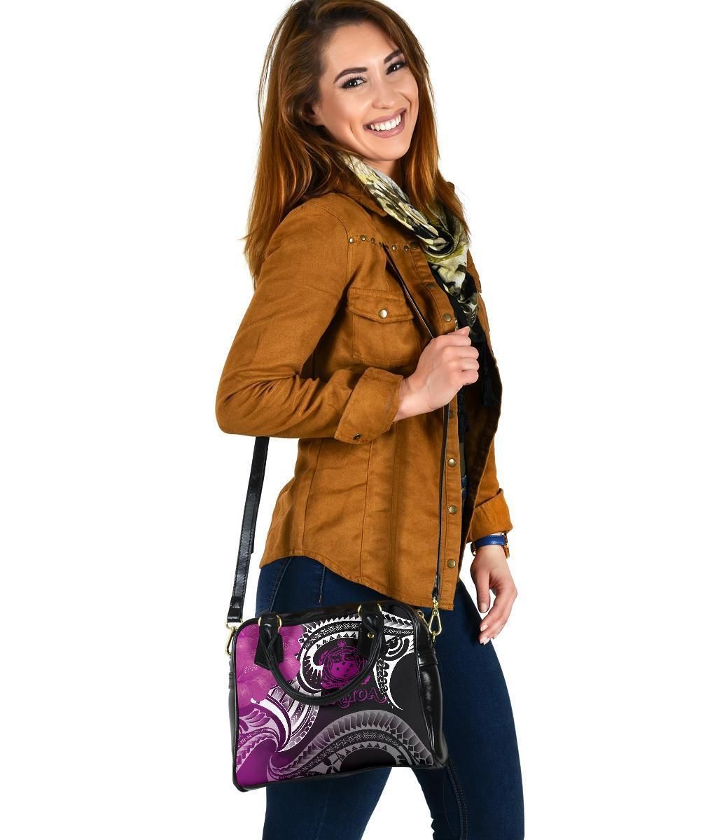 Samoa Shoulder Handbag - Samoa Seal Wave Style (Pink)