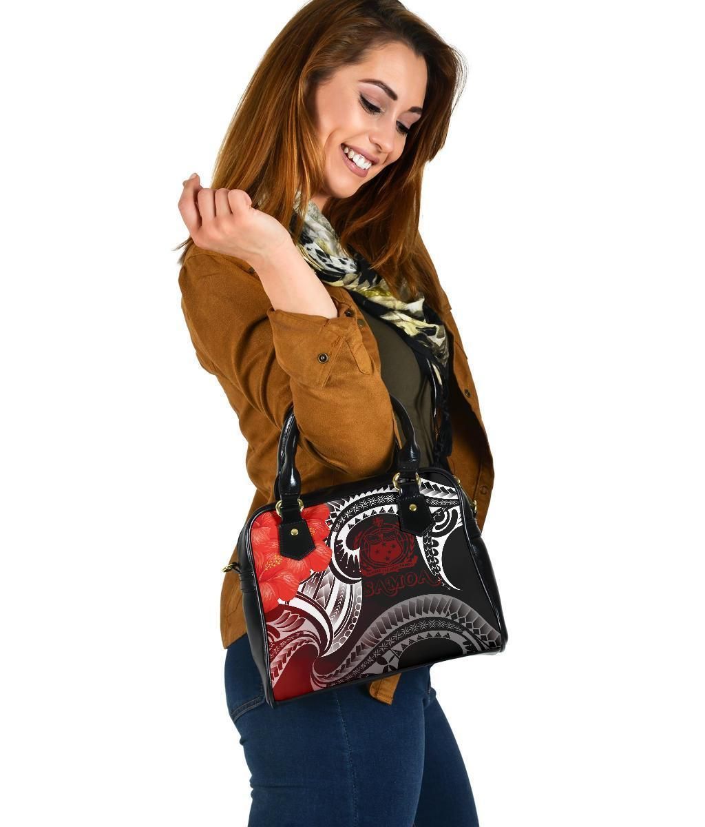 Samoa Shoulder Handbag - Samoa Seal Wave Style (Red)