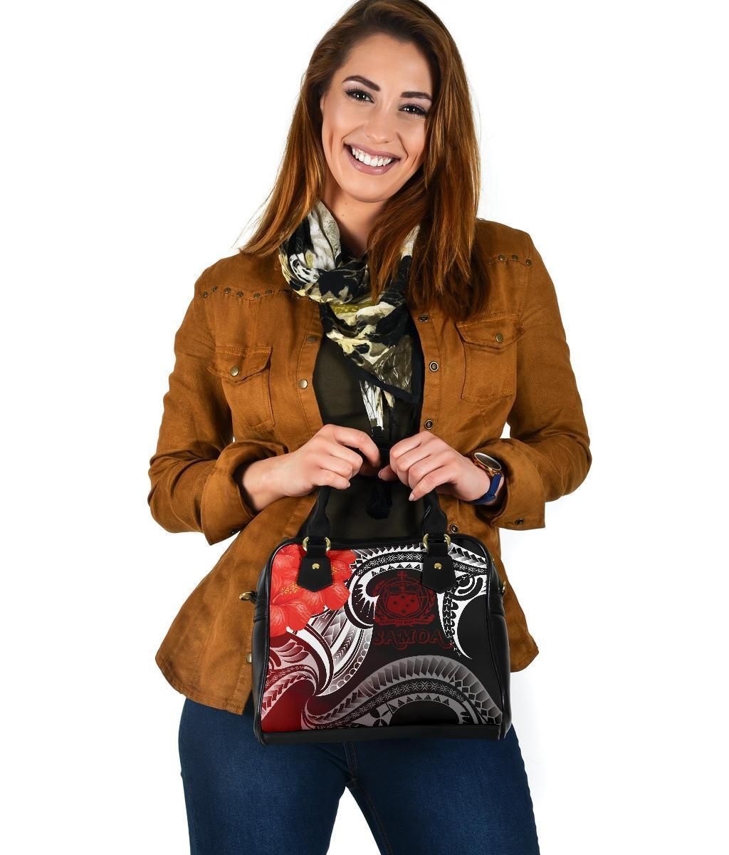 Samoa Shoulder Handbag - Samoa Seal Wave Style (Red)