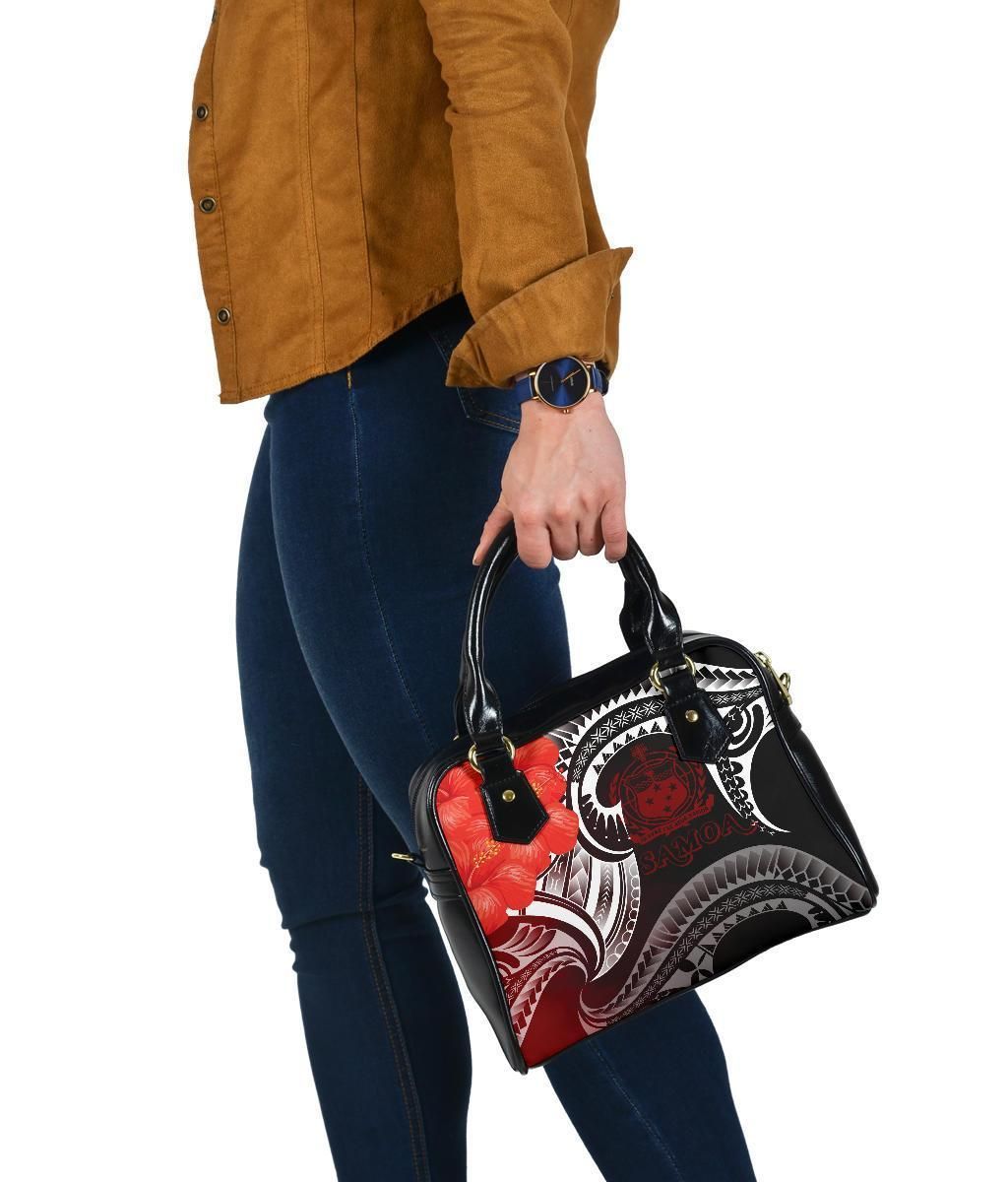 Samoa Shoulder Handbag - Samoa Seal Wave Style (Red)